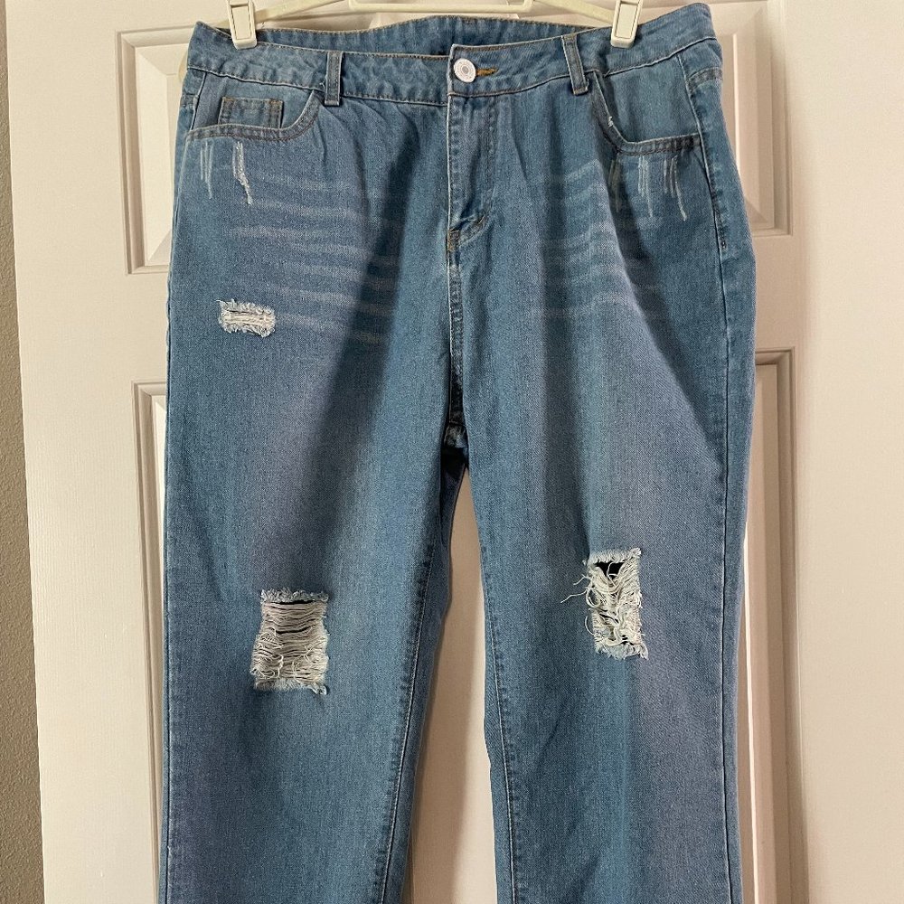 High waisted jeans